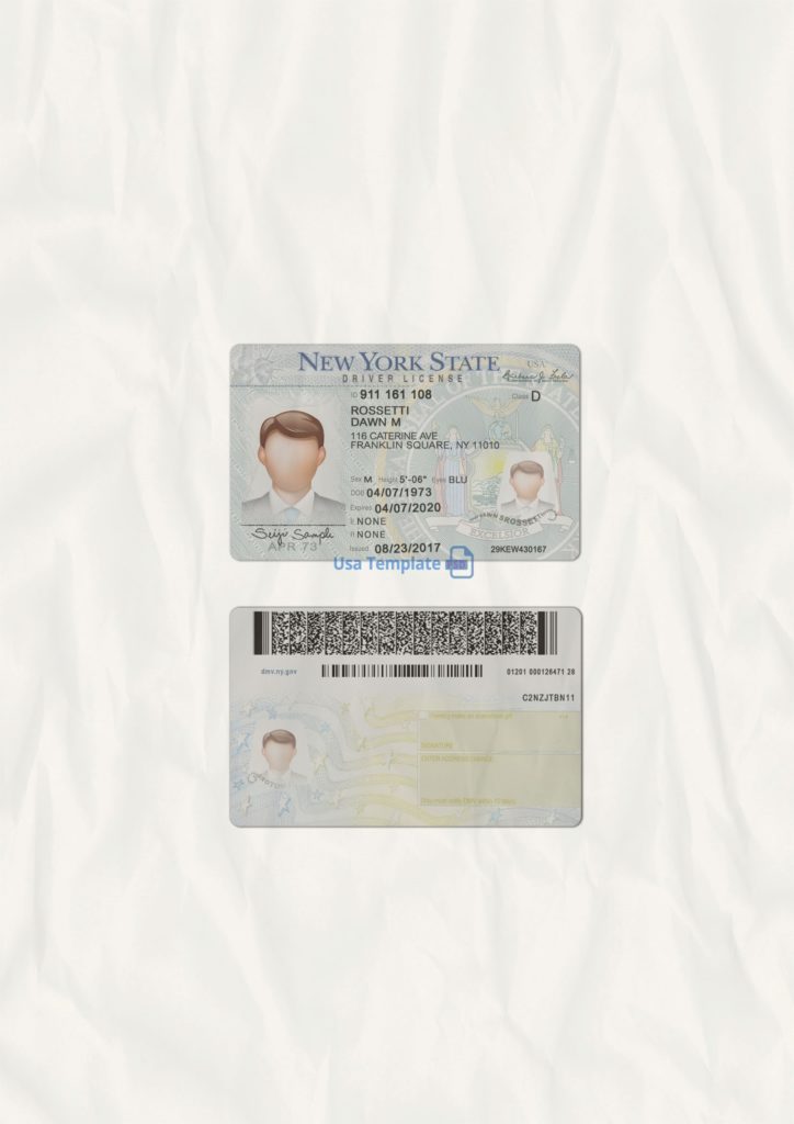 Download New York State Drivers License Template Psd Ginortho