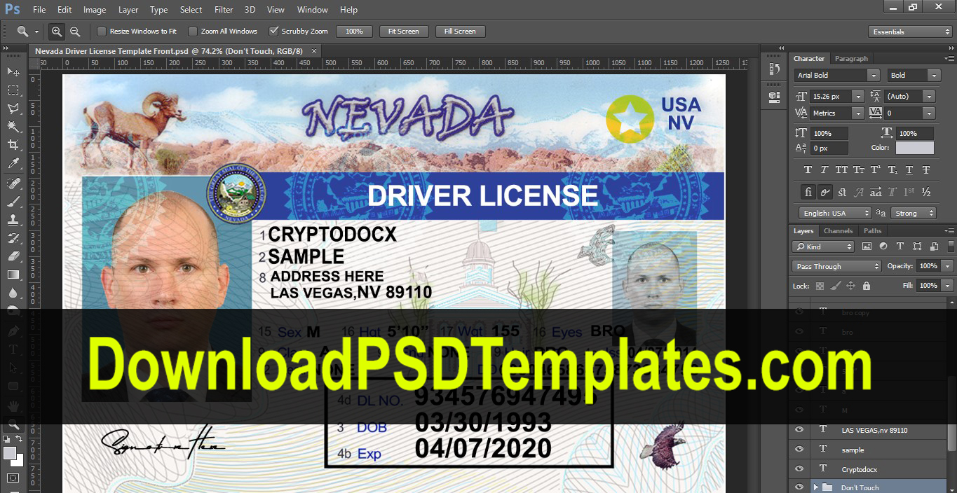 Download Download New York State Drivers License Template Psd ...